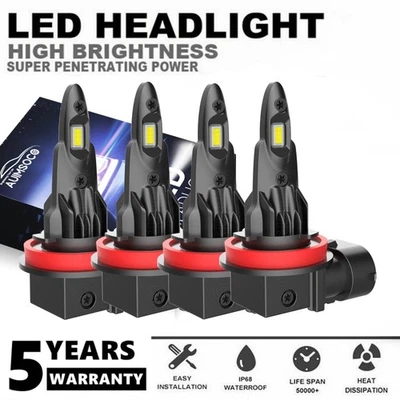 Faros LED de 4 puertas para mini furgoneta de pasajeros Dodge Grand Caravan SXT 2011-2019 Foto 1 de 4