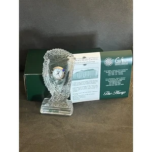 Galway Irish Lead Crystal Celtic Harp Quartz Clock- NIB - Picture 1 of 4