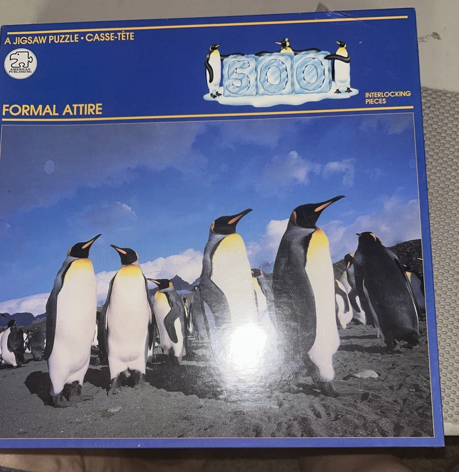 "Nuevo atuendo formal 500 piezas rompecabezas de pingüino 18""x24""" Foto 1 de 4