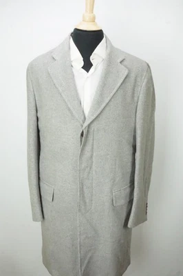 Isaia Napoli Gray Angora Cashmere Blend Gray Coat Sz 40R BRAND NEW - Image 1 of 4