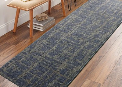 Hallway Kitchen Carpet Runner Rug Non Slip Rubber Backing, Heavy Duty, Abstract - Image 1 of 4