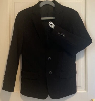 Chaps Ralph Lauren Boy’s Blazer Jacket Black Year Round Fully Lined Size 8 EUC!! - Image 1 of 4
