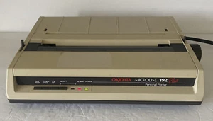 Okidata Microline 192 Plus Serial USB 120V 9 Pin Dot Matrix Printer Powers On - Picture 1 of 19