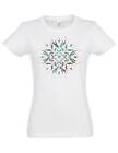 Tattoo Abstract Women T-Shirt Random Abstract Art Colourful Forms Form Oldschool