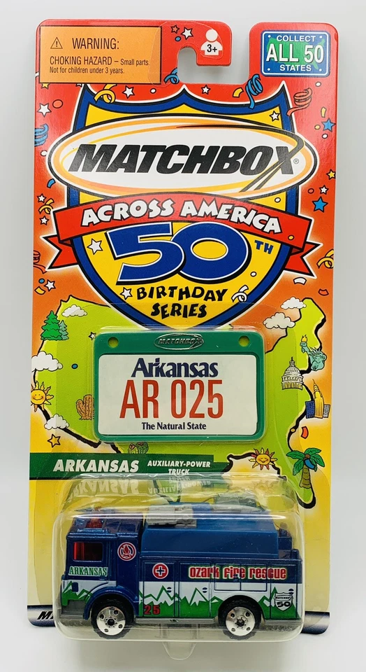 Matchbox Across America 50th Birthday Series Arkansas Ozark Fire Rescue