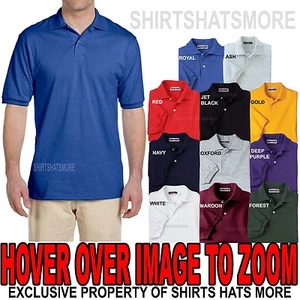 MENS Jerzees Polo Spot Shield Cotton/Poly Jersey Golf Shirt S, M, L, XL NEW - Picture 1 of 1