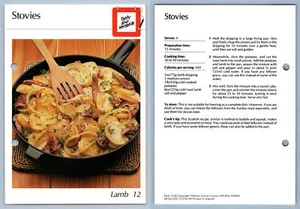 Stovies #12 Lamb Hamlyn All-Colour Cookery Card - Picture 1 of 1