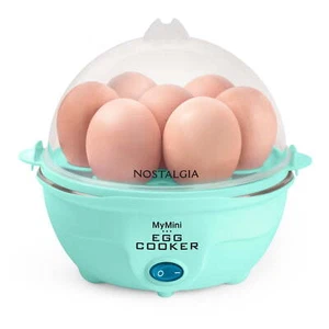 MyMini Premium 7-Egg Cooker, Teal - Picture 1 of 5