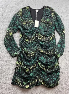 A New Day Women's Size XL Long Sleeve V-Neck Ruched Front Bodycon Dress - Picture 1 of 11