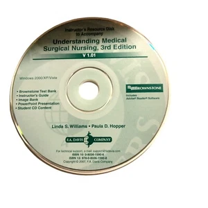 Davis Instructors Resource Understanding Medical Surgical Nursing Test Bank CD - Picture 1 of 3