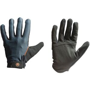 BERETTA Unisex Lightweight Full Finger Black Grey Shooting Mesh Gloves, Large