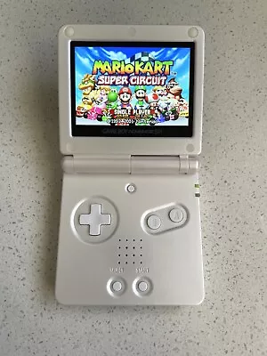 Nintendo Gameboy Advance SP GBA IPS V2 Backlit Lcd Console AGS 101 WHITE - Image 1 of 4