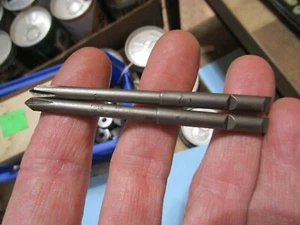 (2) NOS #1 Phillips Bits Stanley Yankee #133 & 233 Screwdriver 7/32" Chuck - Picture 1 of 3