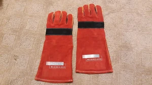 Magnetische Industrie Schweißhandschuhe Rindsleder schwer entflammbar universelle Passform - Bild 1 von 6