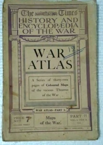 VINTAGE THE TIMES HISTORY AND ENCYCLOPAEDIA OF WAR PART 77 VOL.6 FEB.8 1916 - Picture 1 of 8