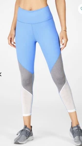 Fabletics Zone High-Waisted 7/8 Leggings Size S Blue Grey White Bnwt - Picture 1 of 4