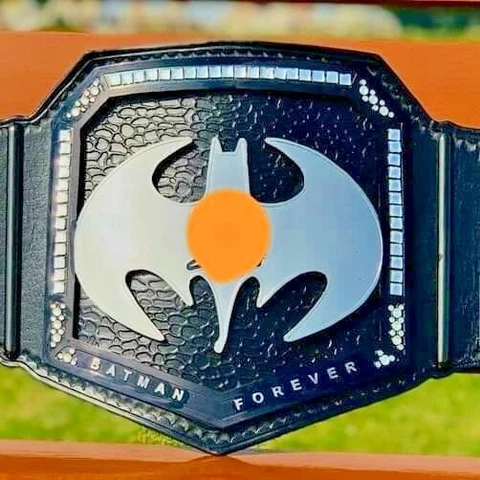 World Batman forever Championship Belt 2MM brass Mini Sized Championship belt Cover