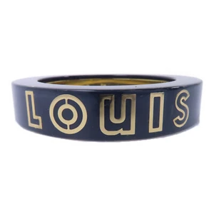 LOUIS VUITTON LV Bracelet Accessories GA0142 PVC Black Gold - Picture 1 of 7