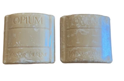 Jabón de baño perfumado de opio Yves Saint Laurent Savon tamaño de viaje 1,6 oz cada lote 2 Foto 1 de 4