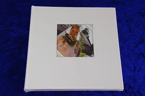 Fotoalbum Hochzeit 30 x 30 cm Taufe Kommunion weiß Wechselbild Kunstleder edel - Bild 1 von 5