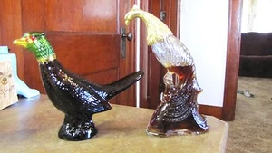 Two Vintage Wild Country After Shave Avon Bottle Colorful Pheasant,Bird Paridise - Picture 1 of 2
