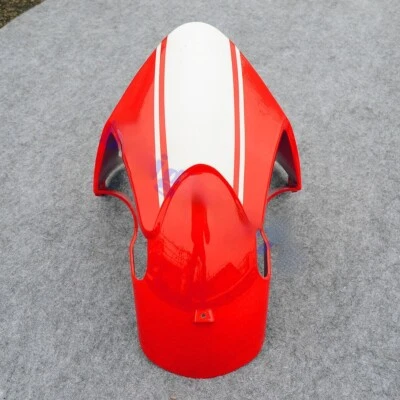 Red+White Front Tire Fender Fit For Monster 696 796 1100 1100S EVO Mudguard - Image 1 of 2