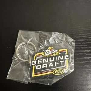 Vintage Miller Genuine Draft Key Chain NASCAR MGD Rusty Wallace - Picture 1 of 11
