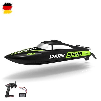 Gebraucht - Volantex V797 Vector SR48 RC 30km/h Speedboot voll funktionsfähig Au - Bild 1 von 4