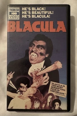 Blacula  VHS HBO Orion Video Hollywood Video Rental Plastic Case AS IS UNTESTED - Image 1 of 4