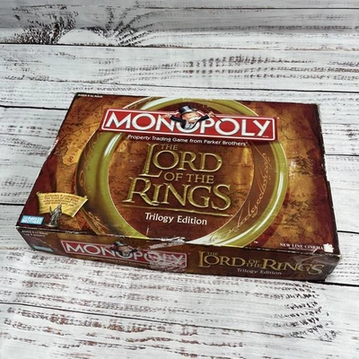Monopoly Lord of the Rings Trilogy Edition Board Game 2003 - INCOMPLETE - Image 1 of 4