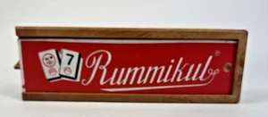 Rummikub 1970s Vintage Game Crafted in Isreal Fauz Wood Plastic Complete in Case - Picture 1 of 5