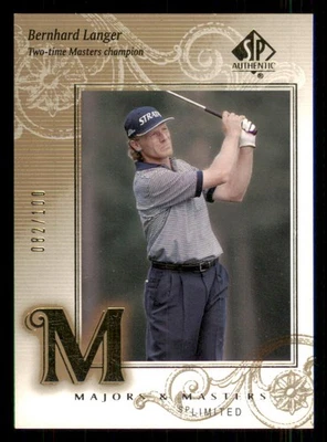 2002 SP Authentic Limited #114 Bernhard Langer MM /100 - Image 1 of 2