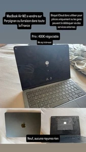 Apple MacBook Air M2 (A2681) : Bloqué/Locked - Photo 1/4
