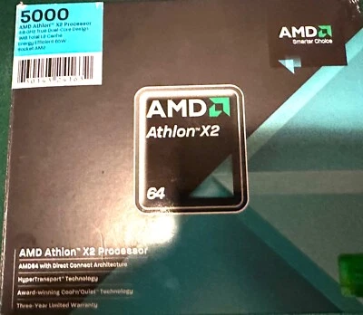 AMD Athlon 64 X2 5000 2 Core 1M L2 Cache 2.6 GHz Socket AM2 CPU ADO5000IAA5DO - Image 1 of 2