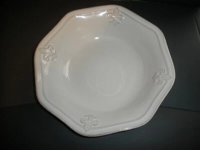 The Better Homes & Garden Ensalada Sopa Postre Cuenco Gres Blanco 9" Redondo Foto 1 de 3