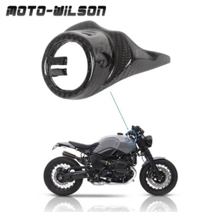 For BMW R NineT Ignition Lock Cover Motorcycle 100% Carbon Fiber -Gloss - Picture 1 of 16