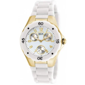 Reloj Analógico Invicta Angel Dama Cuarzo Blanco y Dorado Día Fecha 18796 - Imagen 1 de 3