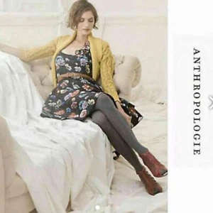 Anthropolgie Asters Everywhere Kleid 3D Applikation Floral Neu - Bild 1 von 13