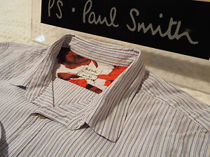 PAUL SMITH Mens MAINLINE Shirt 🌍 Size L (CHEST 40") 🌎 RRP £195+ 🌏 STRIPED