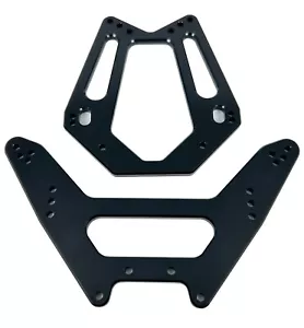Dhawk CNC RC10T Aluminum Front &Rear Shock Tower Black For Team Associated RC10T - Picture 1 of 2