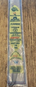 Ganchos de platija Jeros Tackle Mustad Snell 6 ganchos por paquete, talla 8 Stock No 108 - Imagen 1 de 7