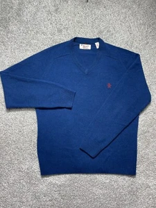 Penguin Women's Medium Sweater Size Large Navy 100% Lamb Wool Classic Basic - Picture 1 of 10