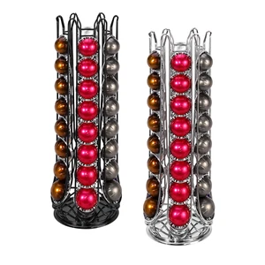 Vinsani 48 Coffee Pod Holder Rotating for Nespresso Vertuo Vertuoline Capsules - Picture 1 of 25