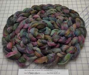 Superwash Wool Sliver Roving Spinning Handpainted USA NWT Marsh Born - Picture 1 of 1