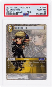 2016 Final Fantasy Shantotto L Opus I Wave 1 Foil #1-107 PSA 10 - Picture 1 of 2