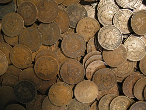 @ LARGE COLLECTION OF INDIAN HEAD CENT PENNY COINS 1858-1909 @ OLD ESTATE SALE @ Cover