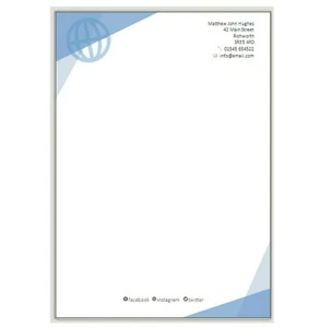 BUSINESS STATIONERY writing paper, note card  letterheads letters correspondence - Picture 1 of 4