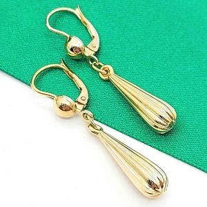 Ladies Yellow Gold 9ct (375, 9K) UNOAERRE Chandelier Drop Dangle Earrings - Picture 1 of 9