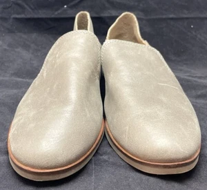 New Lucky Brand Womens Taupe Leather Flats 9 - Picture 1 of 7