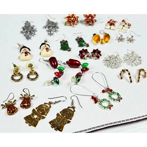 Vintage Christmas Earrings. 15ct. - Picture 1 of 8